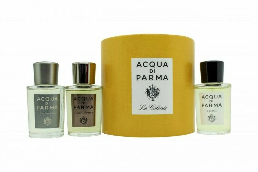 Gift Set Acqua di Parma: Colonia, Eau De Cologne, 20 ml + Colonia Pura, Eau De Cologne, Unisex, 20 ml + Colonia Intensa, Eau De