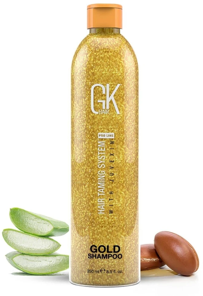 GK hair Global Keratin Gold plaukų šampūnas glotninimui, 250 ml