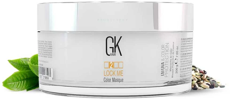 GK hair Global Keratin Lock Me Hair Treatment Kreminis Mask For Spalvą išsaugantis, 200 g