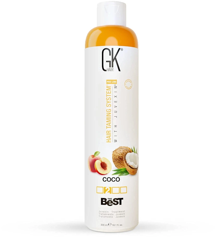 GK hair Global Keratin Geriausias Kokosų Plaukų Kreminis Švelninimo Priemonė, 300 ml