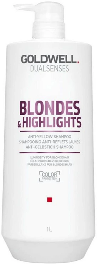 GOLDWELL_Dualsenses Blondes & Highlights Anti-Geltona Šampūnas šviesiems plaukams neutralizuojantis gelinį atspalvį 1000ml