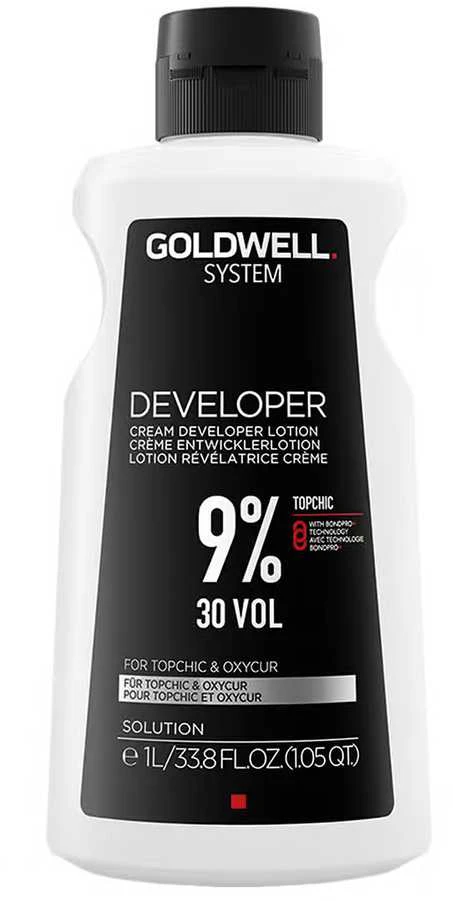 „Goldwell System Kreminis“ ryškalo losjonas 9 %, 30 tūrio %, 1000 ml