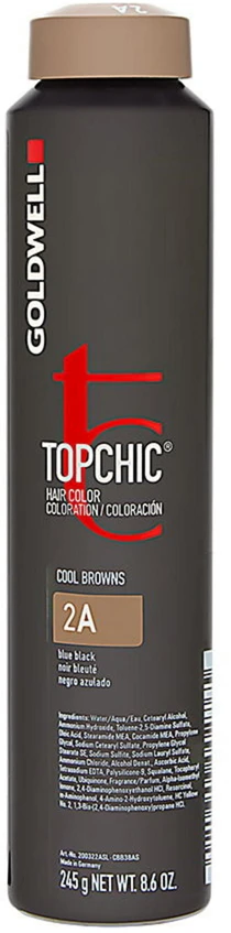 Goldwell TopChic Glycerin Permanent Hair Dye 2A Mėlyna Juodas, 250 ml