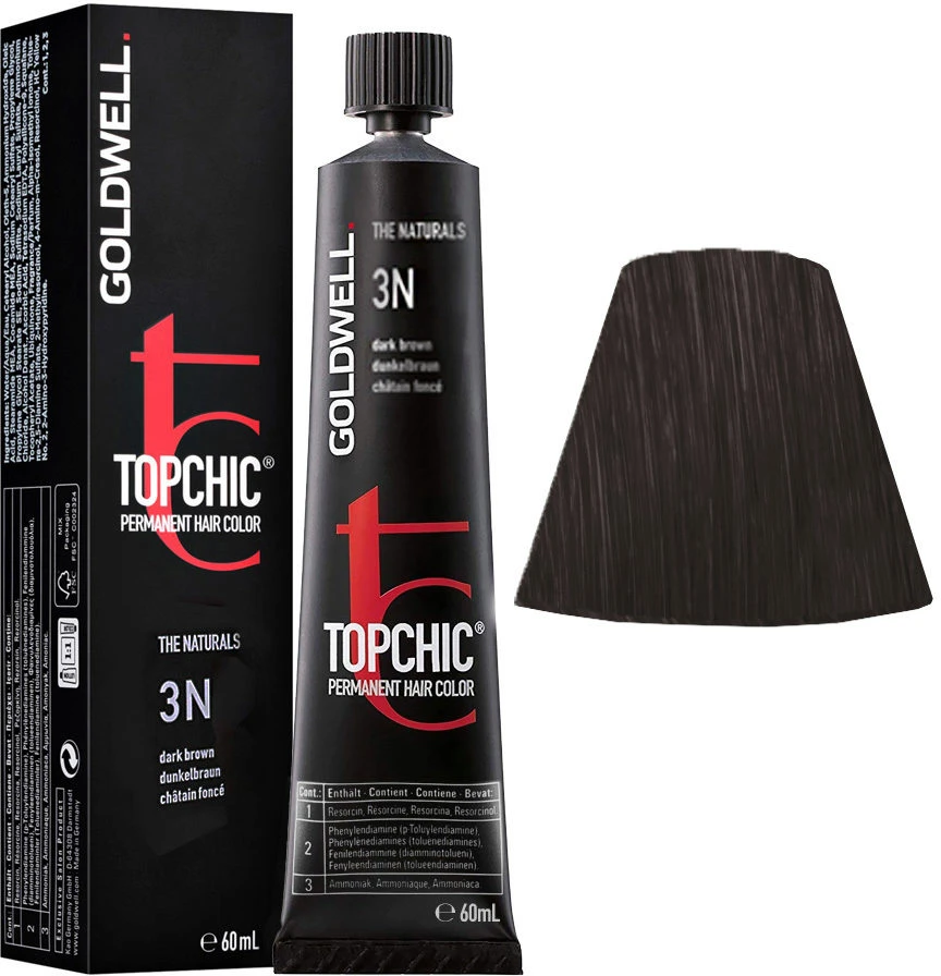 „Goldwell Topchic“ plaukų dažai 3N, 60 ml