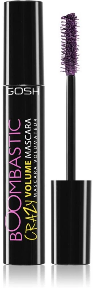 Gosh Boombastic Crazy Vegan Length and Volume Blakstienų tušas 006 Dusty Violet, 13 ml
