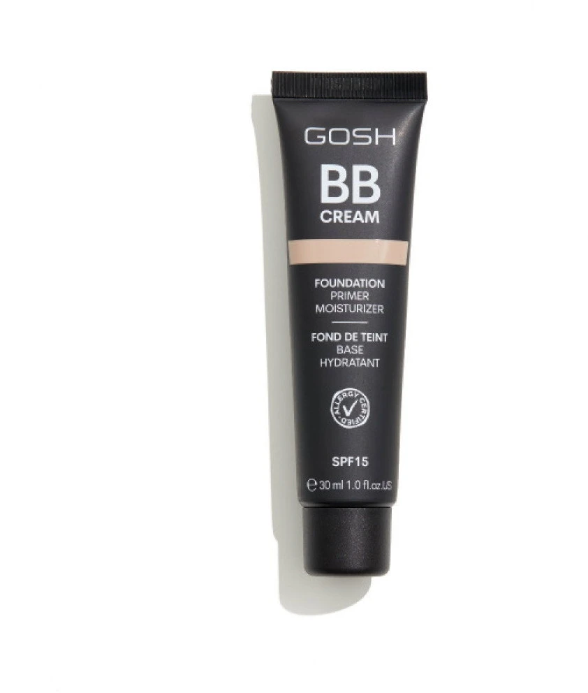 Gosh, Gosh, BB Kreminis, 02, rusvai gelsvas, SPF 15, 30 ml