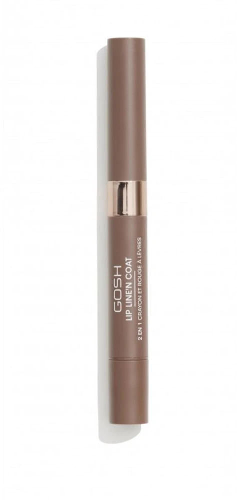 „Gosh Lip Line'n Coat Labial 2 En 1 005“ – rudasis cukrus, 2 ml