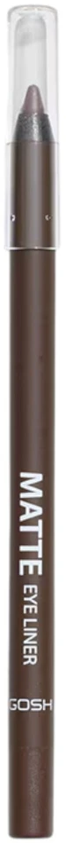 „Gosh Matte Eye Liner Vegan“ akių kontūro pieštukas, matinis skystis, akių apvadas 014 Chocolate Brown 1.2 g