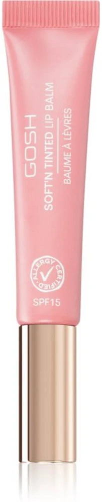 Gosh Soft'n Clear Vegan Moisturized Lūpų balzamas 001 Nude SPF 15, 8 ml
