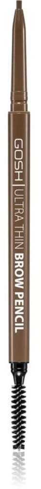 Gosh Ultra Thin Eyebrow Kreminis Pieštukas & 2-In-1 002 Pilkas Brown 0.09 g