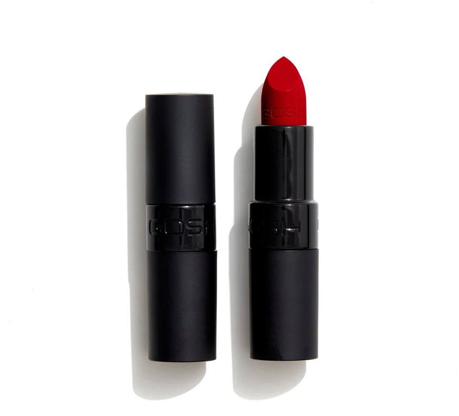 Gosh Velvet Touch Lipstick maitinamieji lūpų dažai, atspalvis: 005 Matt Classic Raudona, 4 g