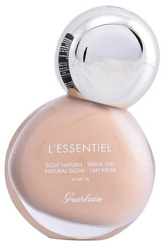GUERLAIN L’Essentiel Natural Glow Foundation natūralaus švytėjimo suteikianti kreminė pudra SPF 20, atspalvis: 00N Porcelain, 30 ml