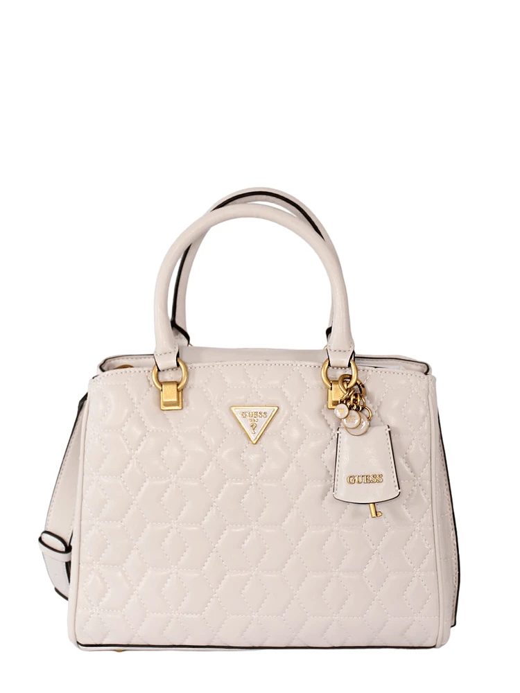 Guess, Elenia Girlfriend, tekstilinis krepšys, akmens spalvos, moterims