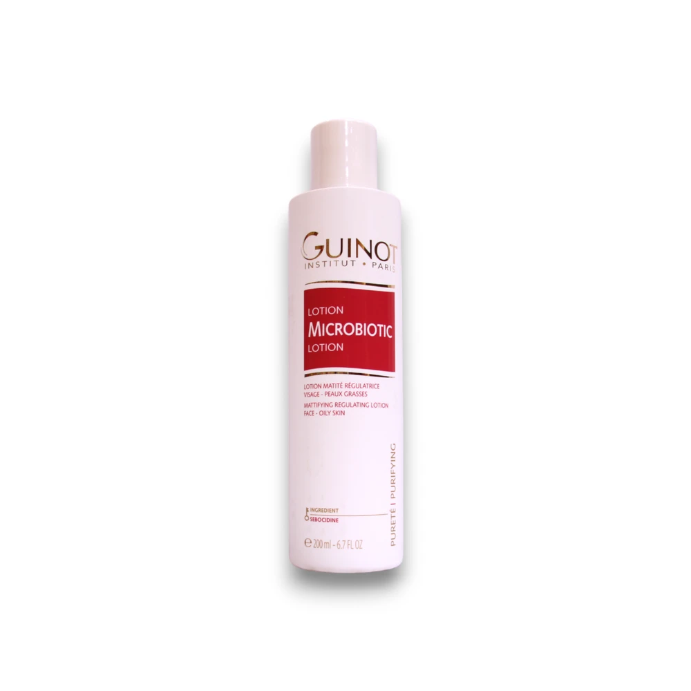 Guinot Guinot, mikrobiotas, sebocidinas, reguliuojantis riebalų kiekį, diena ir naktis, losjonas, veidui, 200 ml moterims