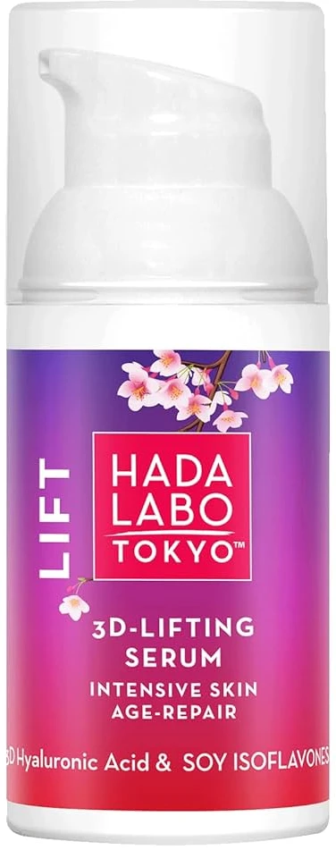 Hada Labo Tokyo 3D-Lifting hialurono rūgšties atkuriamasis veido serumas, 30 ml