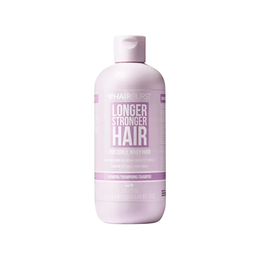 HairBurst Longer Stronger Hair Šampūnas For Skirtas garbanotiems plaukams, Wavy Hair, 350 ml