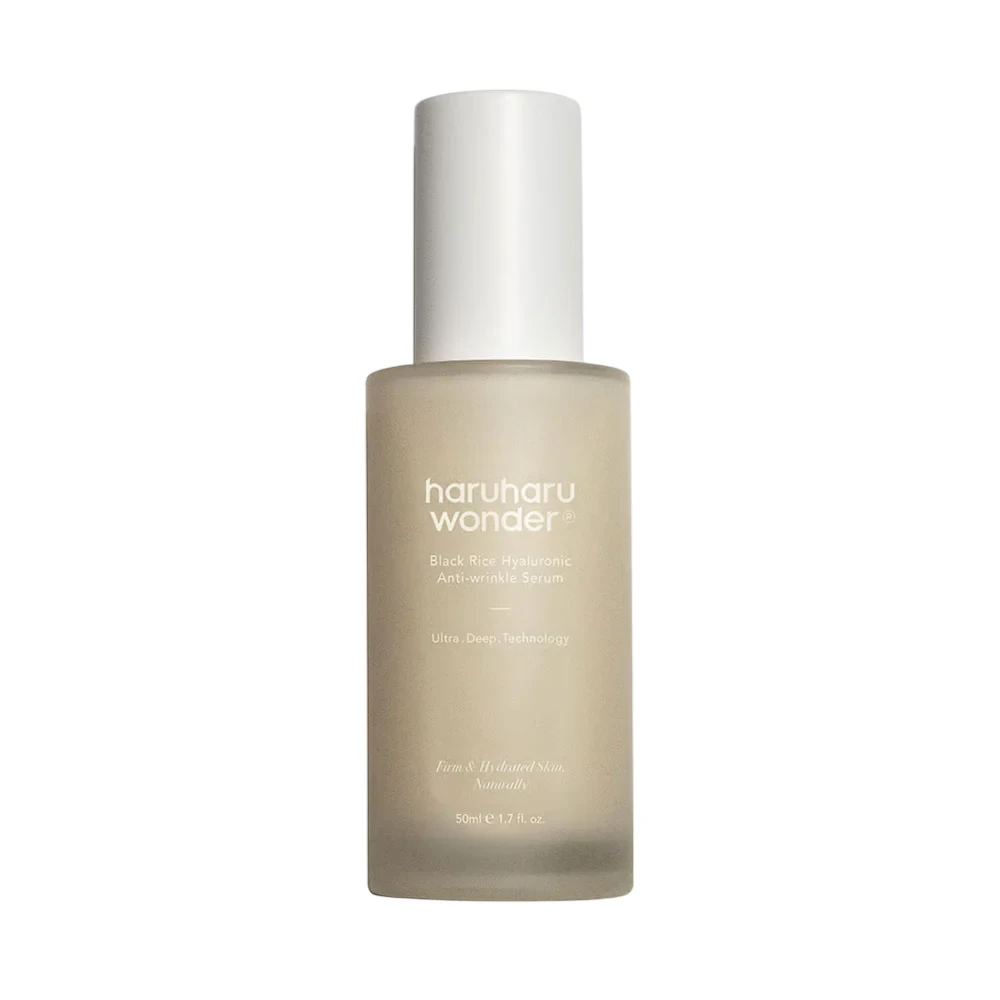 Haruharu Wonder Juodas Rice Hyaluronic Anti-wrinkle Serum drėkinantis veido serumas nuo raukšlių, 50 ml