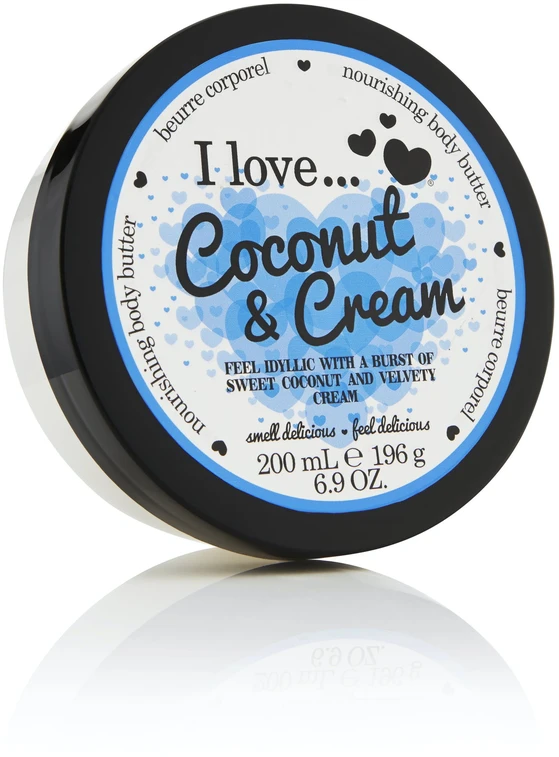 Drėkinamasis kūno sviestas „I Love Coconut & Kreminis“, 200 ml