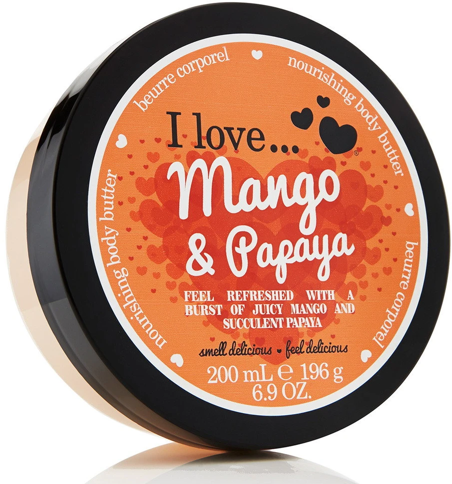 I Love Mango & Papaya Hydrating Body Butter, 200 ml