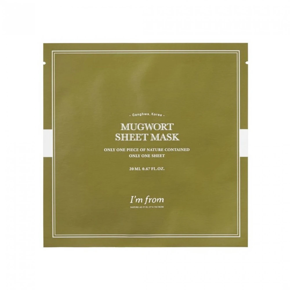 I`m From I'm From, Mugwort, Revitalizing, Hydrating, Sheet Mask, For Face, 20 ml For Women