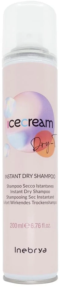 Inebrya Ice Kreminis Dry-T Instant Sausas šampūnas sausas šampūnas, 200 ml