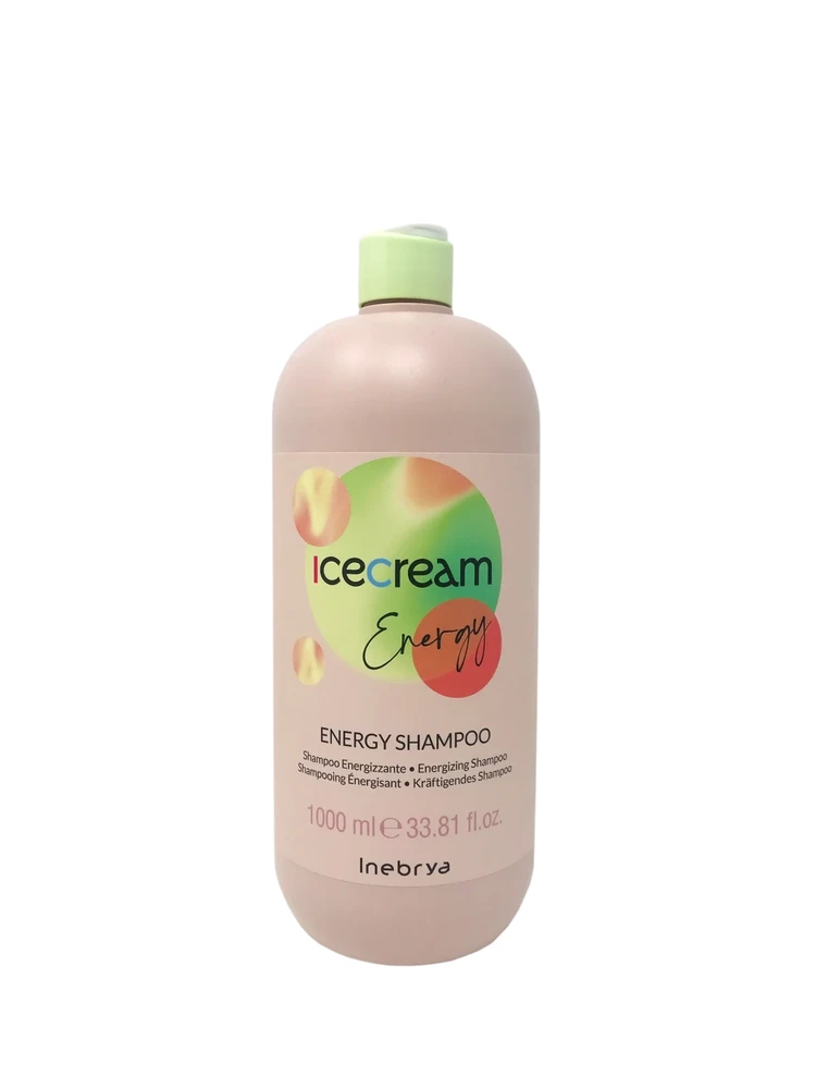 Inebrya Ice Kreminis Energy Šampūnas Against Hair Loss šampūnas nuo plaukų slinkimo, 1000 ml