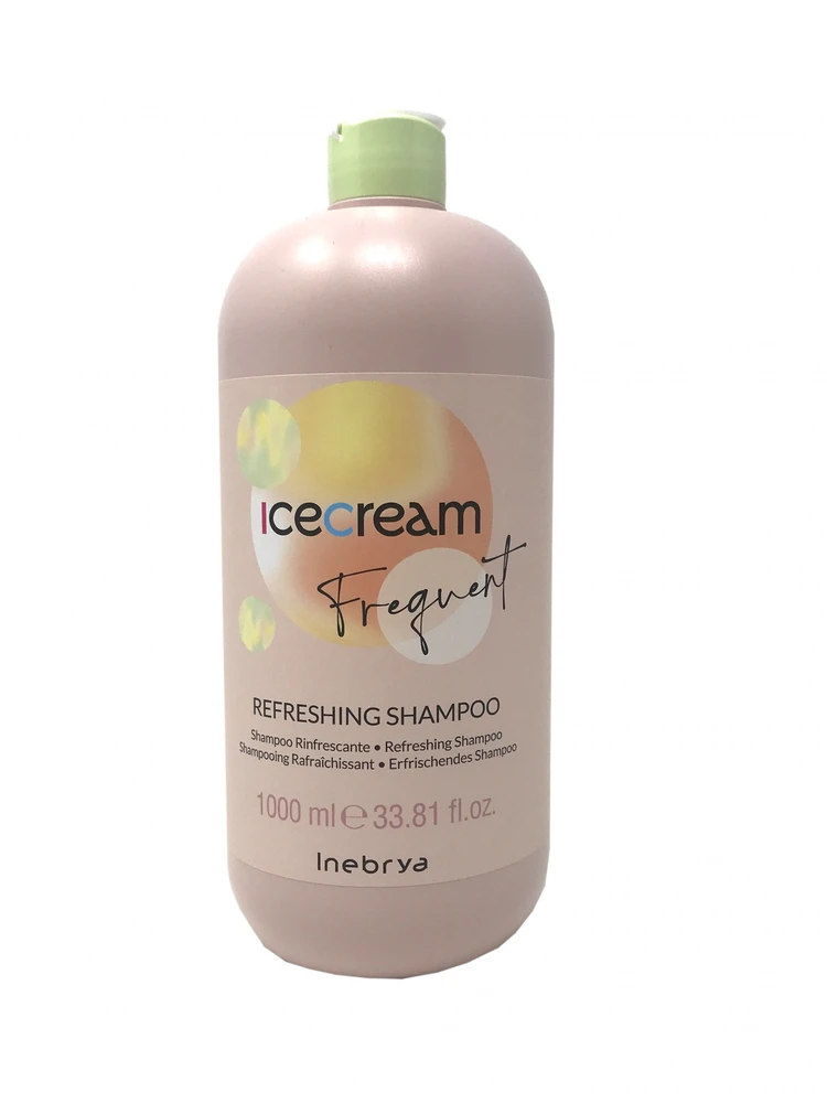 Inebrya Ice Kreminis Frequent Refreshing Šampūnas gaivinantis šampūnas, 1000 ml