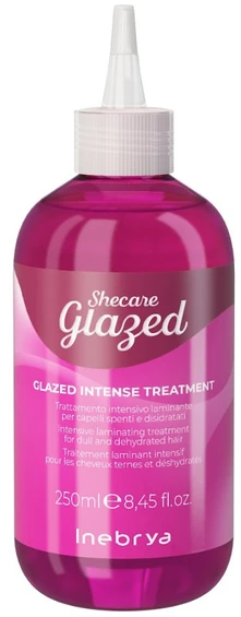 Inebrya SheCare Glazed Intensive Laminating Treatment intensyvi priemonė blankiems ir sausiems plaukams, 250 ml