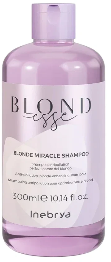 Inebrya BLONDesse Blond Miracle Šampūnas šampūnas šviesiems plaukams, 300 ml