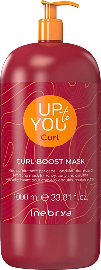 Inebrya Up To You Curl Boost Mask drėkinanti kaukė garbanotiems / banguotiems plaukams, 1000 ml