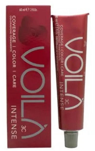 Intercosmo Voilà 3C Intense Permanent Hair Dye 8.34 Light Golden Copper Skirtas šviesiems plaukams, 60 ml