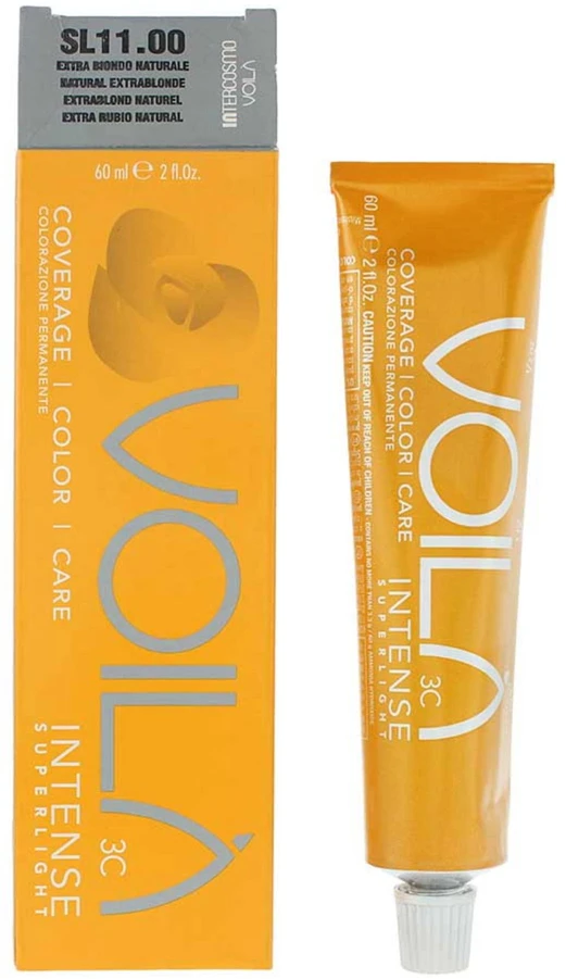 Intercosmo Voila 3C Intense Superlight Permanent Hair Dye 11 Natural Extra Skirtas šviesiems plaukams, 60 ml