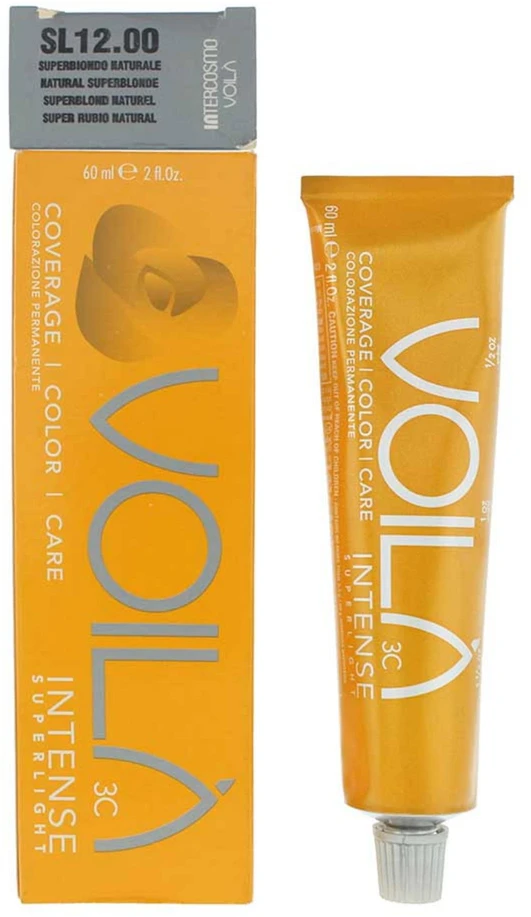 Intercosmo Voila 3C Intense Superlight ilgalaikiai plaukų dažai, natūrali superšviesi, 60 ml