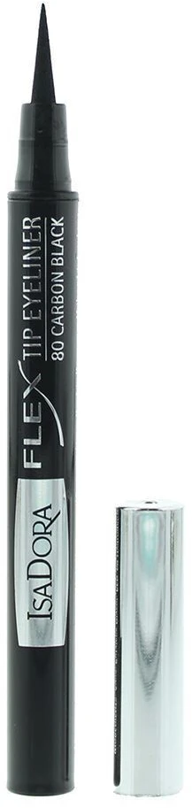 IsaDora Flex Tip liquid eyeliner pen Intense Gel Pieštukas Akių apvadas 80 Carbon Juodas 1.2 ml
