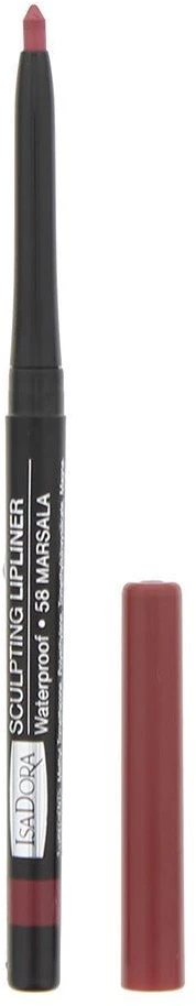 IsaDora Sculpting Atsparus vandeniui Retractable Lip Liner 58 Marsala 0.3 g