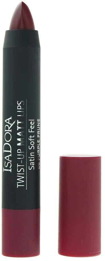 IsaDora Twist-Up Matte Lipstick Kreminis Lipstick 66 Violetinė Prune 3.3 g