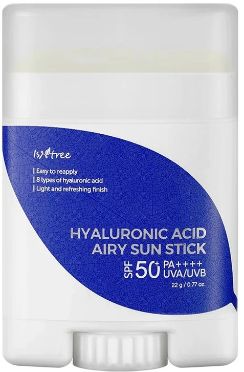 "Isntree Hyaluronic Acid Airy" apsauginis kremas nuo saulės lazdelėje (Sun Stick) SPF 50+ 22 g