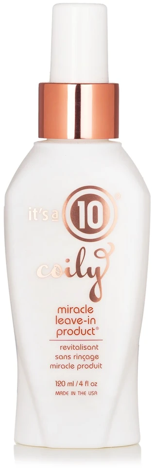Its A 10 Tai 10 Coily Miracle nenuplaunamas plaukų kondicionierius atgaivinimui, 120 ml