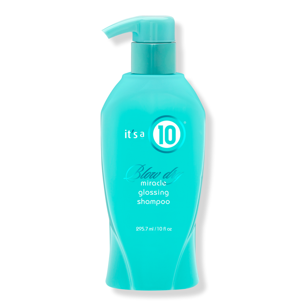 „It's a 10 Miracle Blow Dry“ blizgantis plaukų šampūnas drėkinimui, iššukavimui ir blizgesiui 295,7 ml