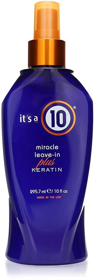 It's a 10 Miracle Leave-In Plus Keratin daugiafunkcė nenuplaunama priemonė su keratinu, 295.7 ml