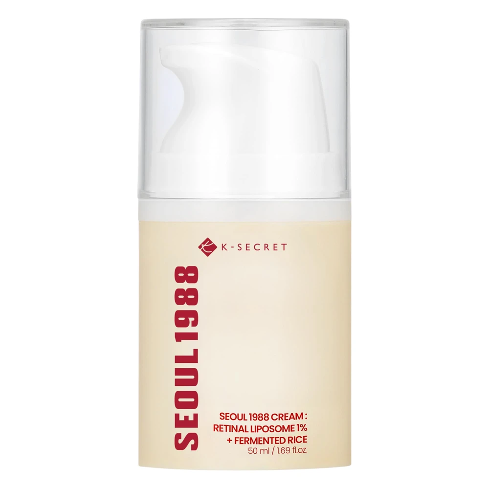 K-Secret Seoul 1988 Face Kreminis Retinal Liposome 1% + Fermented Rice veido kremas, 50 ml