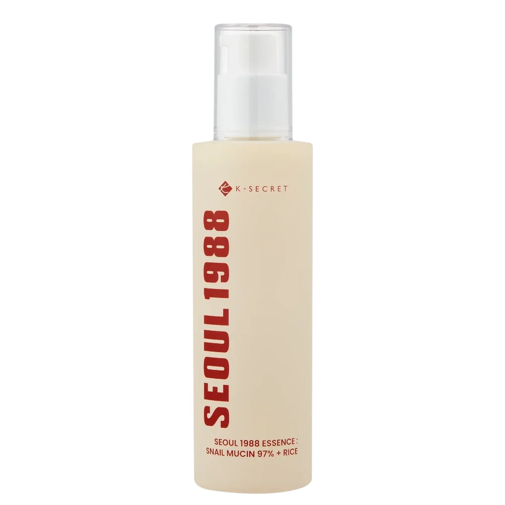 K-Secret Seoul 1988 Essence Snail Mucin 97% + Rice veido esencija, 100 ml