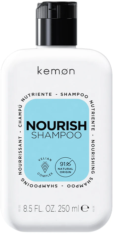 Kemon Nourish Šampūnas maitinamasis šampūnas sausiems ir pažeistiems plaukams, 250 ml