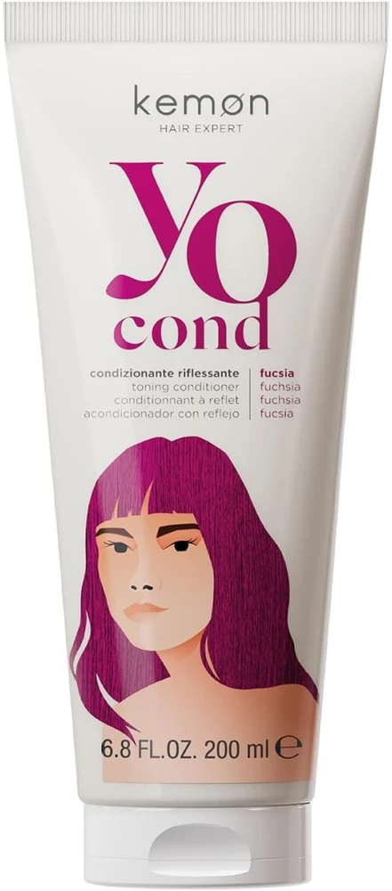 Kemon Yo Fucsia atspalvį suteikiantis plaukų kondicionierius, 200 ml