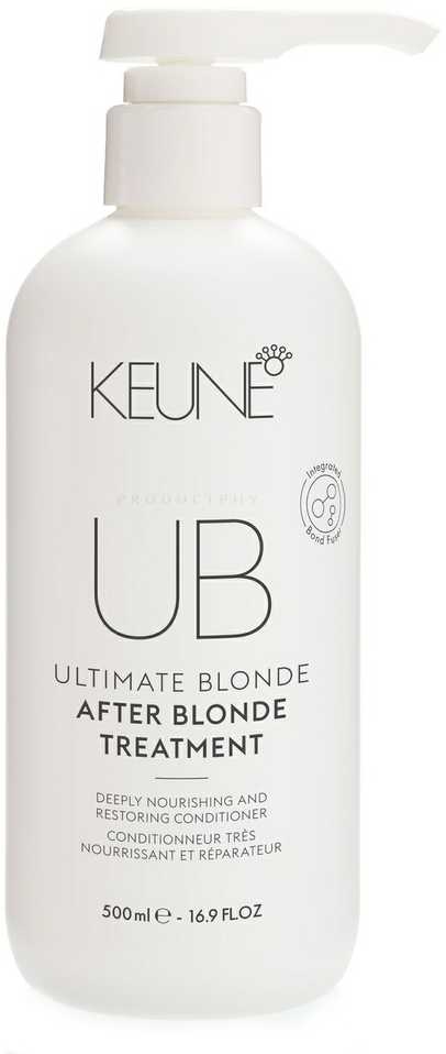 Keune UB After Skirtas šviesiems plaukams Hair Treatment Conditioner For maitininantis For Colour-Treated Hair, 500 ml