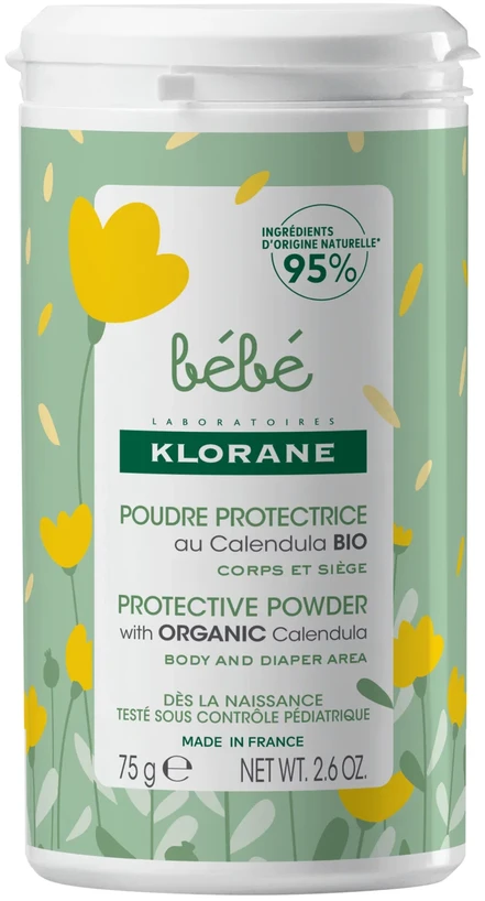 Klorane Baby apsauginė kūno pudra, 75 g