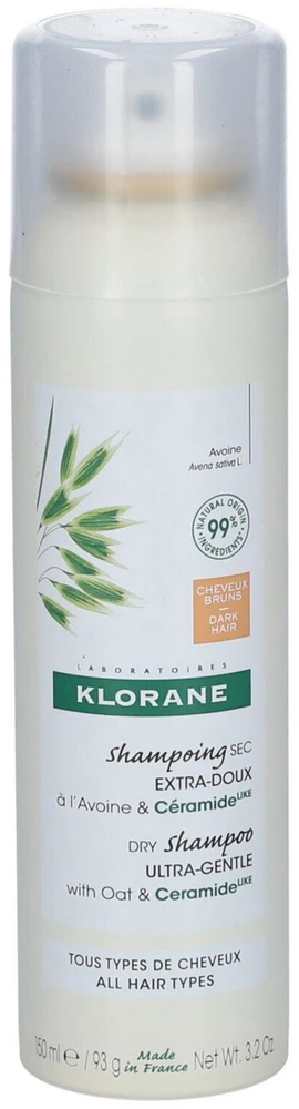 Klorane A LA Leche de Avena Champú Seco Extrasuave, 150 ml