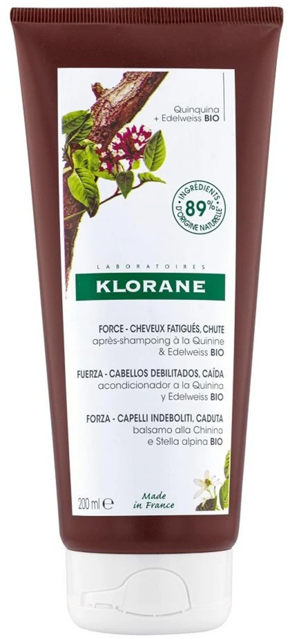 Klorane Anti Hair Loss Strengthening And Stimulating Conditioner stiprinantis kondicionierius silpniems plaukams, 200 ml