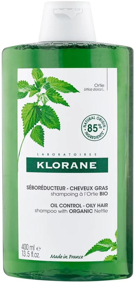 "Klorane" ekologiškas dilgėlių šampūnas - seboreguliatorius 400ml