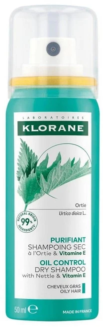 Klorane Purifying Sausas šampūnas Nettle sausas šampūnas 150ml
